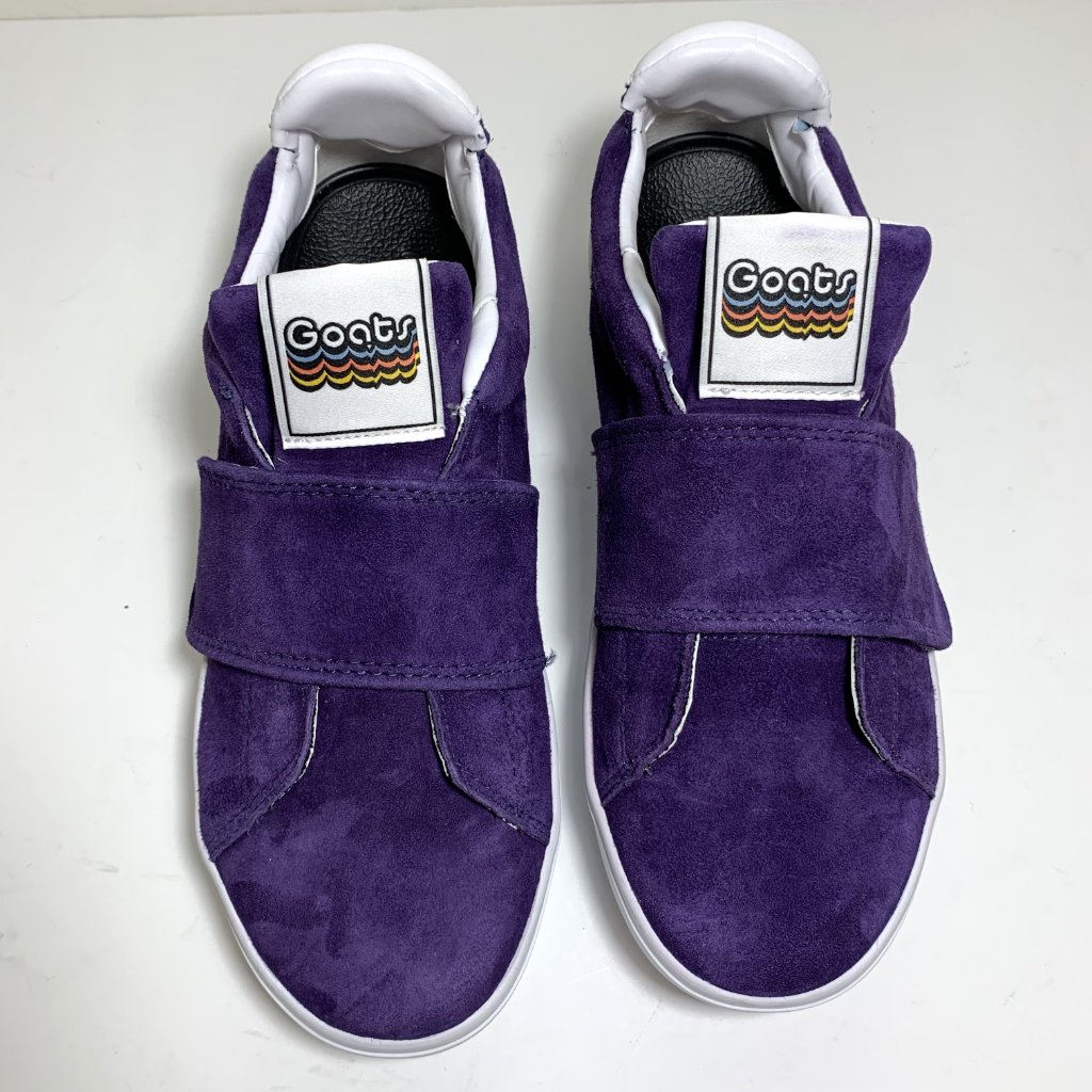 Goats 918 Platform Sneakers Low Top Suede Leather Strap Purple Size 8.5 New — image 4 of 6
